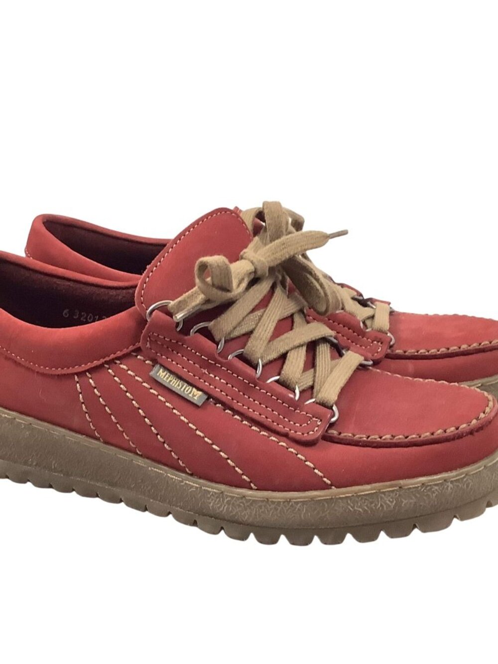 Mephisto Oxford Shoes Burgundy Split Leather Women's Size 7.5